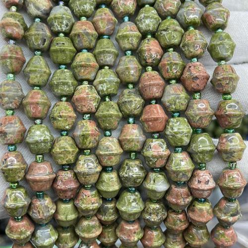 Unakite Beads, fashion jewelry & DIY, mixed colors Approx 38 cm 