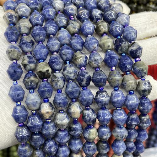 Perles en sodalite, bijoux de mode & DIY, couleurs mélangées Environ 38 cm, Vendu par brin