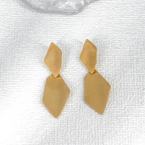 Edelstahl Tropfen Ohrring, 304 Edelstahl, Modeschmuck & für Frau, goldfarben, 67x23mm, verkauft von Paar[