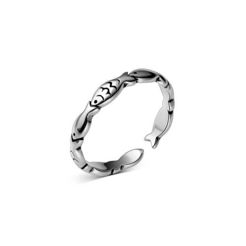 Палец кольцо-латунь, Латунь, Рыба, ювелирные изделия моды & Женский, продается PC