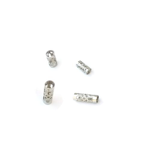 Edelstahl Rohr Perlen, 304 Edelstahl, Vakuum-Ionen-Beschichtung, DIY & verschiedene Größen vorhanden, keine, 100PCs/Tasche, verkauft von Tasche