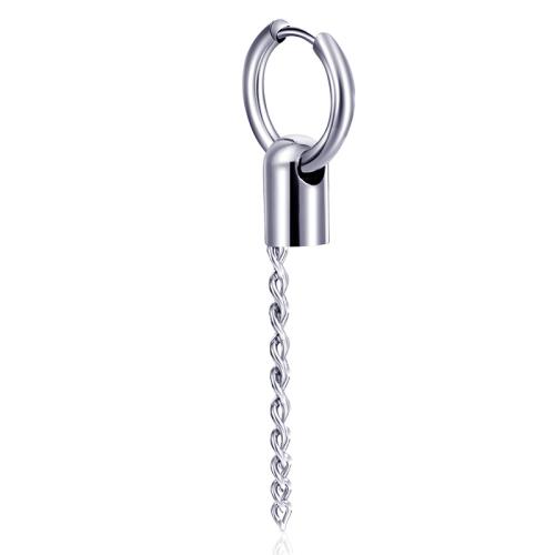 Huggie Hoop Drop Earring, 304 Stainless Steel, Vacuum Ion Plating & fashion jewelry & Unisex 