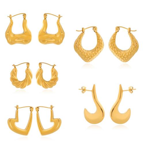 Edelstahl Baumeln Ohrring, 304 Edelstahl, plattiert, verschiedene Stile für Wahl & für Frau, keine, verkauft von Paar