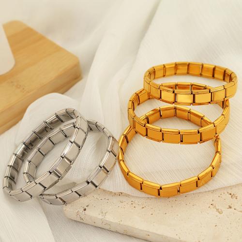 Titane bracelet en acier et bracelet, Acier titane, Placage, bijoux de mode, plus de couleurs à choisir cm, Vendu par PC