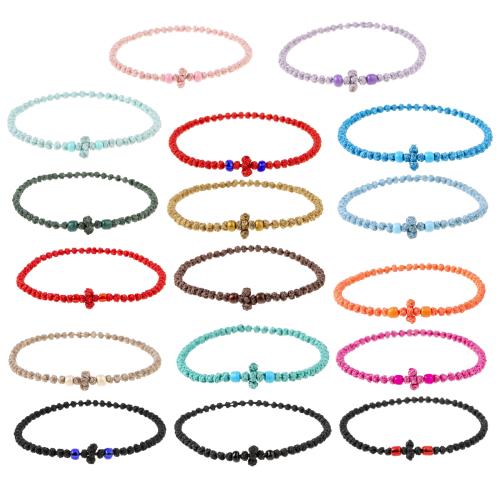 Glass Seed Beads Bracelets, Polyester Cord, with Seedbead, handmade, fashion jewelry & Unisex .3-7.6 Inch 