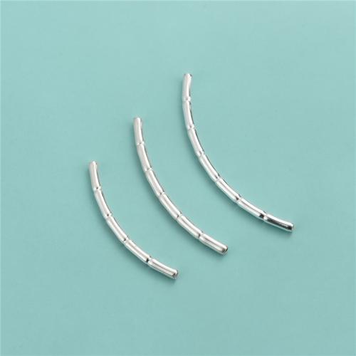 Sterling Silver Tube Beads, 925 Sterling Silver, DIY silver color [