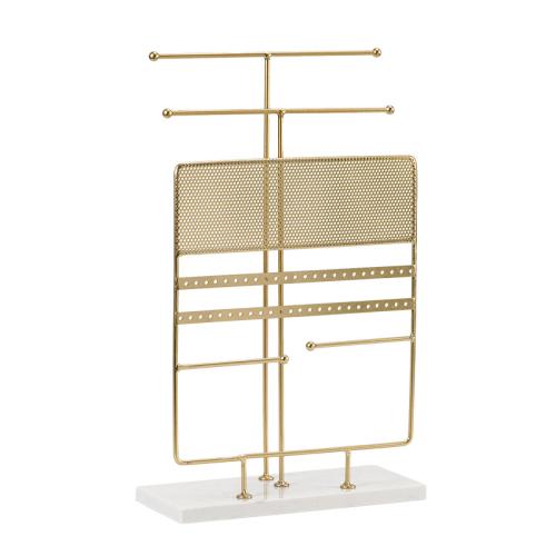 Multi Purpose Jewelry Display, Iron, with Marble, durable & detachable & multifunctional 
