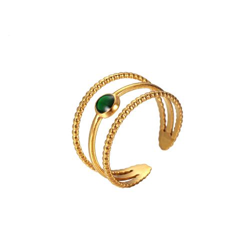 エナメルステンレス鋼指輪, 304ステンレススチール, ファッションジュエリー & 女性用, 金色, 売り手 パソコン
