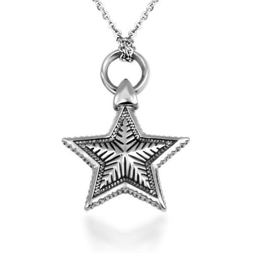 Stainless Steel Star Pendant, 304 Stainless Steel, polished, fashion jewelry & for man 