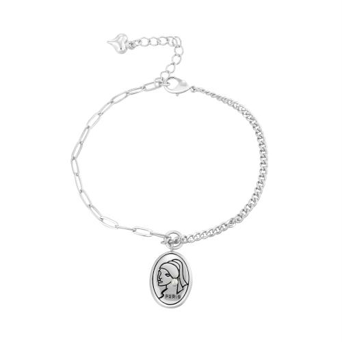 Brass Bracelets, fashion jewelry & for woman Approx 16-19 cm [