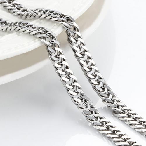 Мода нержавеющей стали ожерелье цепь, Нержавеющая сталь 304, DIY & разный размер для выбора, Приблизительно 5м/сумка, продается сумка