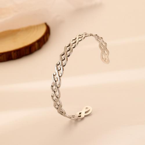 Stainless Steel Cuff Bangle, 304 Stainless Steel, fashion jewelry & for woman 9mm, Inner Approx 60mm 