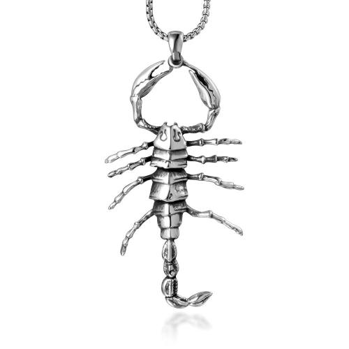 Stainless Steel Animal Pendants, 304 Stainless Steel, Scorpion, fashion jewelry & for man 