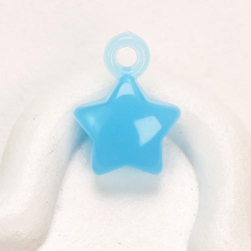 Acrylic Jewelry Pendant, Star, DIY Approx 3.5mm, Approx 