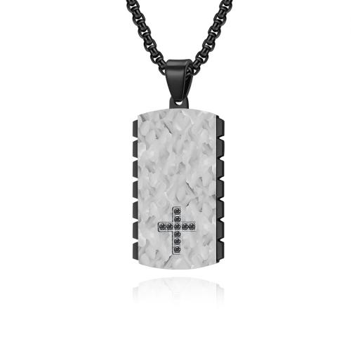 Stainless Steel Jewelry Necklace, 304 Stainless Steel, Vacuum Ion Plating, fashion jewelry & for man 