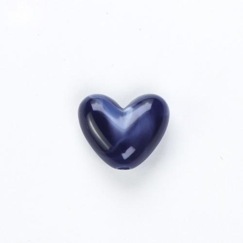 Harz Perlen Schmuck, Herz, DIY, keine, 14x12mm, Bohrung:ca. 2mm, ca. 100PCs/Tasche, verkauft von Tasche