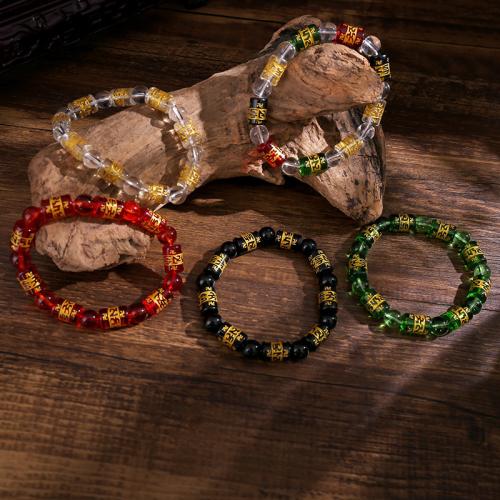Glass Jewelry Beads Bracelets, elastic & Unisex cm 