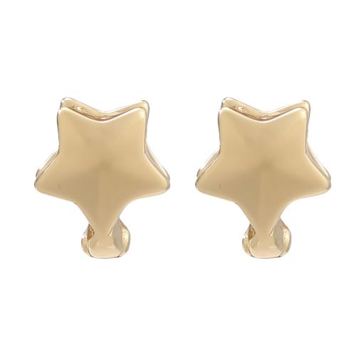 Zinc Alloy Leverback Earring, Star, fashion jewelry & for woman, gold 