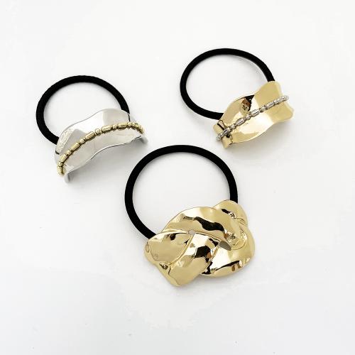 Ponytail Holder, Zinc Alloy, with Rubber Band, for woman 