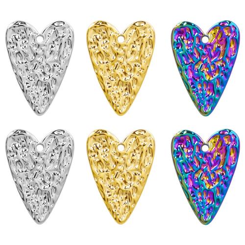 Stainless Steel Heart Pendants, 304 Stainless Steel, Vacuum Ion Plating, fashion jewelry & DIY [