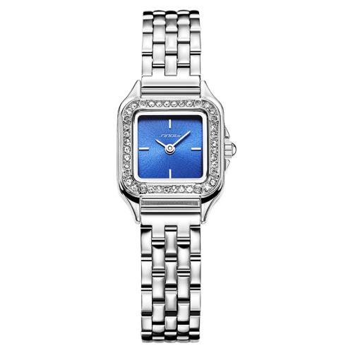Bracelets de montre pour femmes, verre, Résistant à l’eau de vie & bijoux de mode & mouvement japonais, plus de couleurs à choisir Environ 19.25 cm, Vendu par PC