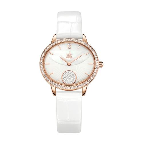 Uhrenarbänder für Frauen, Glas, mit PU Leder, Lebenswasserbeständig & Modeschmuck & japanische Uhr-Bewegung, keine, Dial specifications:32x28x6.6mm, verkauft von PC