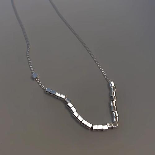 Sterling Silver Jewelry Necklace, 925 Sterling Silver, fashion jewelry & for woman Approx 45 cm 