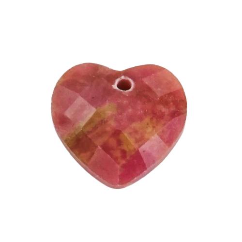 Gemstone Jewelry Pendant, Natural Stone, Heart, DIY 