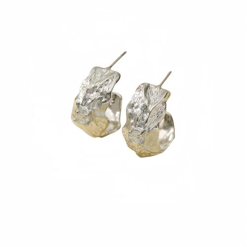 Stainless Steel Rhinestone Stud Earring, 304 Stainless Steel, plated, for woman & with rhinestone 