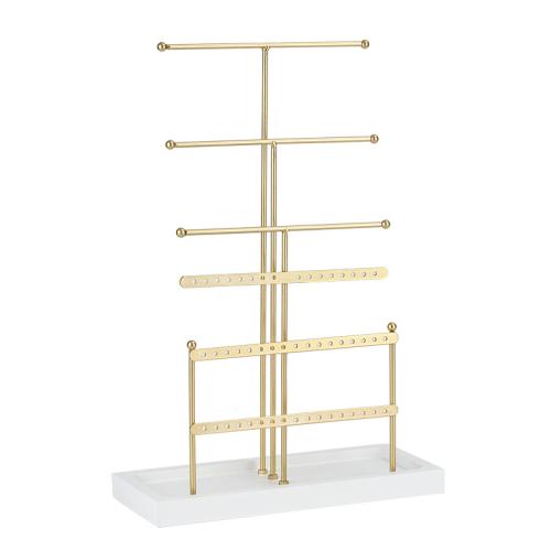 Multi Purpose Jewelry Display, Iron, with Wood, durable & detachable & multifunctional 