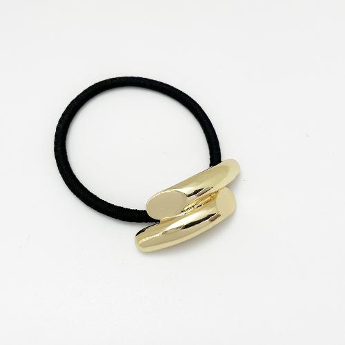 Ponytail Holder, Zinc Alloy, with Rubber Band, for woman [