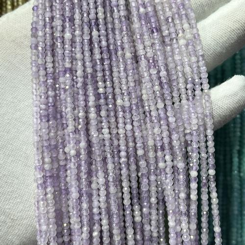Пурпурный Халцедон, фиолетовый халцедон, Счеты, ювелирные изделия моды & DIY & граненый, меро-фиолетовый длина:Приблизительно 38 см, продается Strand