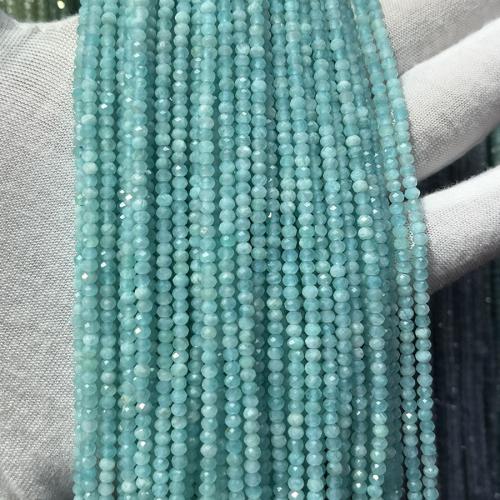 Amazonite Beads, ​Amazonite​, Abacus, fashion jewelry & DIY & faceted, skyblue Approx 38 cm [