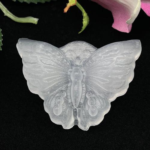 Gypse décoration d'objet artisanal, papillon, gravé Vendu par PC