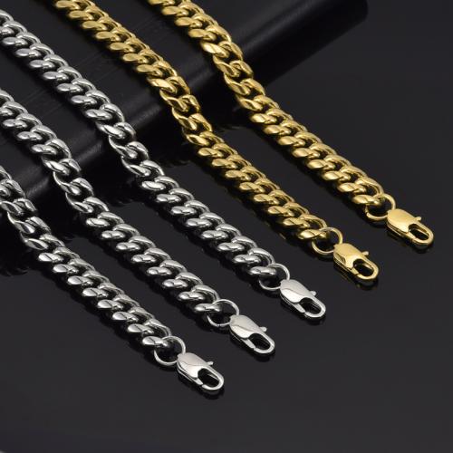 Stainless Steel Chain Necklace, 304 Stainless Steel & Unisex 