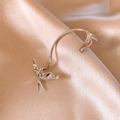 Earring Cuff and Wraps, Brass, with Zinc Alloy, plated, fashion jewelry, silver color 