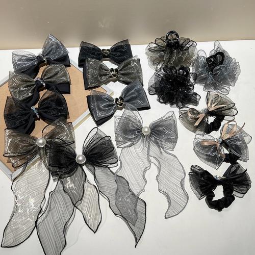 Gaze Haar-Schmuck-Set, mit Kunststoff Perlen, handgemacht, verschiedene Stile für Wahl & für Frau, keine, verkauft von PC