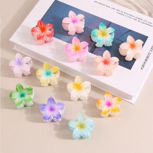 Hair Claw Clips, Plastic, Flower, stoving varnish, for woman 40mm 