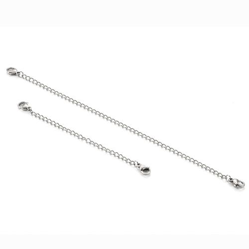 Stainless Steel Extender Chain, 304 Stainless Steel, DIY Approx 
