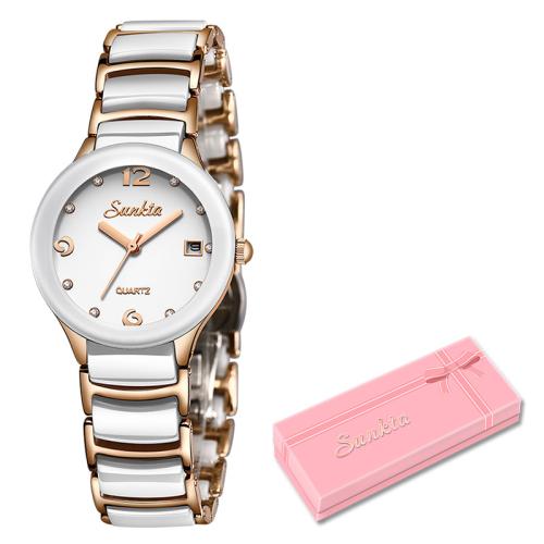 Women Wrist Watch, Glass, Life water resistant & fashion jewelry & Chinese movement & multifunctional & for woman Approx 17 cm 