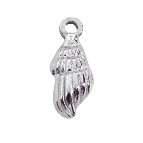 Stainless Steel Animal Pendants, 304 Stainless Steel, Conch, Vacuum Ion Plating, DIY 