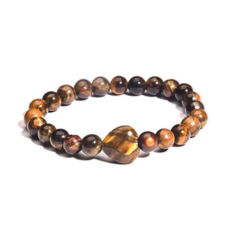 Gemstone Bracelets, Natural Stone, Heart, fashion jewelry mm Approx 19-19.5 cm 