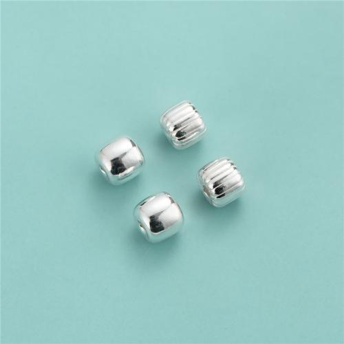 Sterling Silver Spacer Beads, 925 Sterling Silver, Column, DIY silver color Approx 1.5mm 