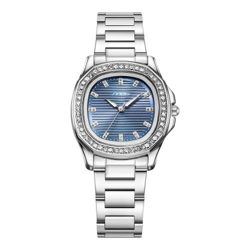 Uhrenarbänder für Frauen, Glas, Lebenswasserbeständig & Modeschmuck & japanische Uhr-Bewegung & mit Strass, keine, Dial specifications:30.5x30.5mm, verkauft von PC