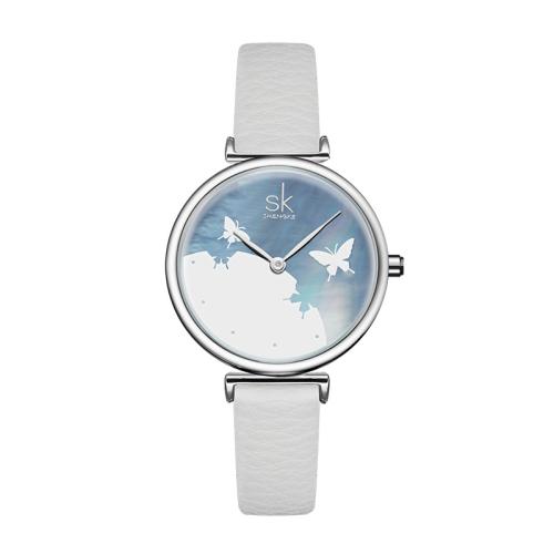 Women Wrist Watch, Glass, with PU Leather, Life water resistant & fashion jewelry & japanese movement & for woman Approx 20 cm 
