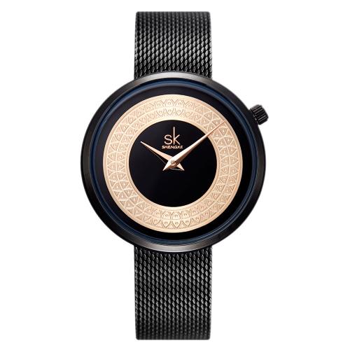 Bracelets de montre pour femmes, verre, Résistant à l’eau de vie & bijoux de mode & mouvement japonais, plus de couleurs à choisir Environ 18 cm, Vendu par PC