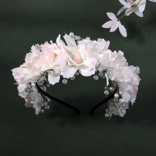 Hair Bands, Cloth, with Crystal, handmade, fashion jewelry & for woman 