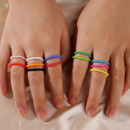 El anillo de dedo unisex, Vidrio, para mujer, más colores para la opción, Vendido por UD