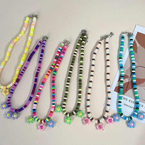 Fimo Schmuck Halskette, Polymer Ton, handgemacht, Modeschmuck & für Frau, keine, Länge:ca. 41-50 cm, verkauft von PC