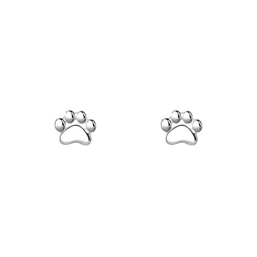Sterling Silver Stud Earring, 925 Sterling Silver, for woman, platinum color 